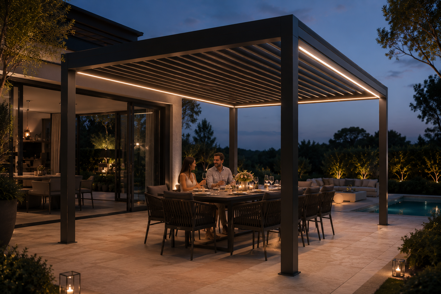Haven Louvred Roof Pergola