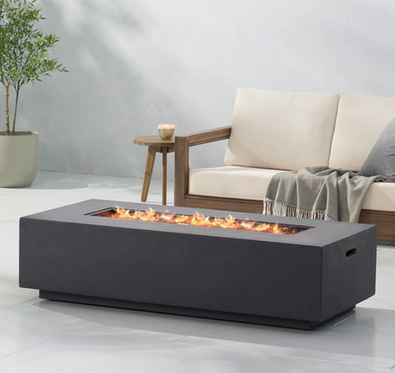 Concrete Outdoor Lounge Fire Pit