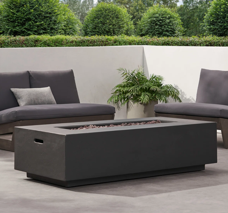 Concrete Outdoor Lounge Fire Pit
