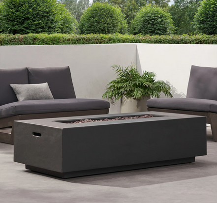 Concrete Outdoor Lounge Fire Pit
