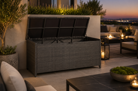 Walnut Outdoor Storage Chest