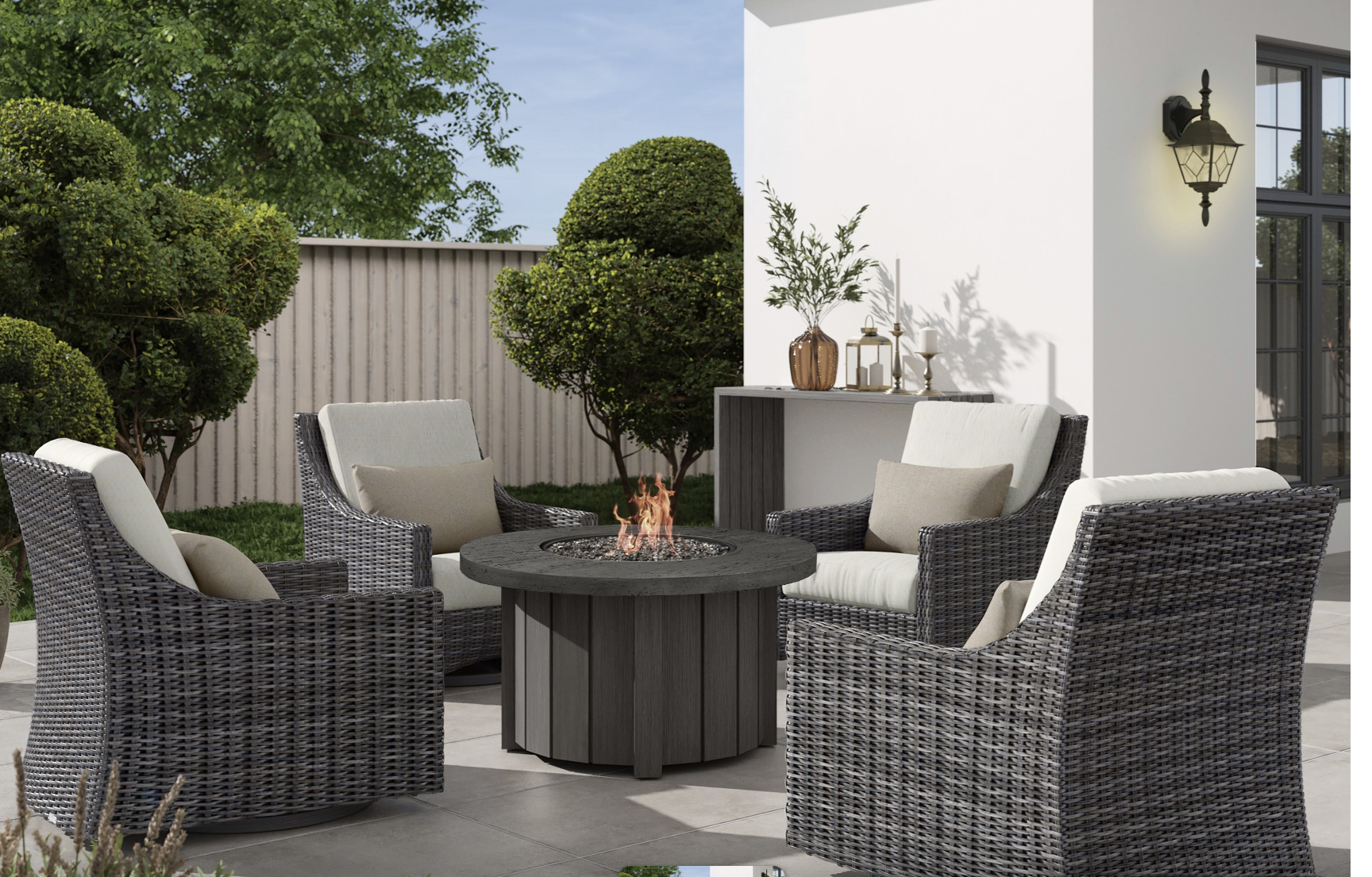 Bellino Luxury Round Fire Table