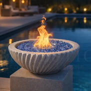 Sedona 2.0 Round GFRC Concrete Fire Bowl