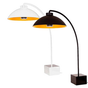DOME Sculptural Freestanding Patio Heater with Floor Lamp Design