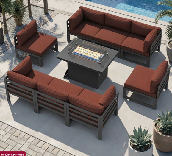 Anevaeh Fire Pit Conversation Set