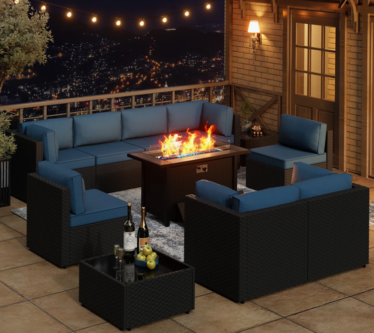 Luxury Outdoor Wicker Fire Collection