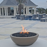 TessaRai Round GFRC Concrete Fire Bowl