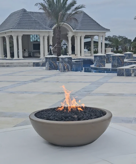 TessaRai Round GFRC Concrete Fire Bowl