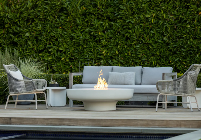 FLORA Sculptural GFRC Concrete Fire Bowl