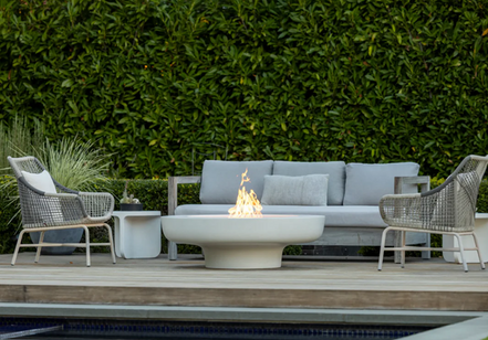 FLORA Sculptural GFRC Concrete Fire Bowl
