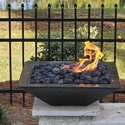 TessaRai Square GFRC Concrete Fire Bowl