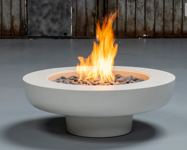 FLORA Sculptural GFRC Concrete Fire Bowl