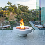 FLORA Sculptural GFRC Concrete Fire Bowl