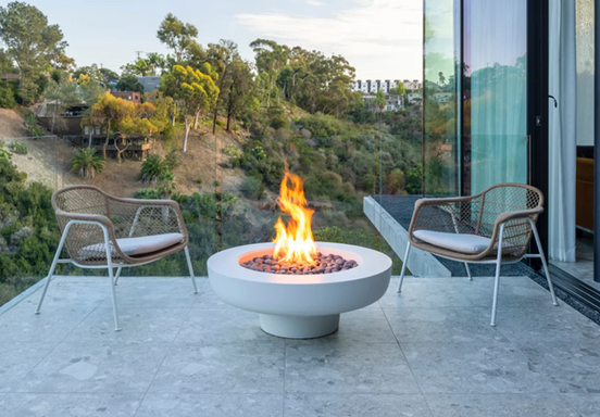 FLORA Sculptural GFRC Concrete Fire Bowl