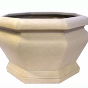 Anderson Teak Jardienere Large Beige Limestone Outdoor Planter