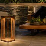 Brilliance Teakwood Solar Hanging Lantern for Outdoor Living